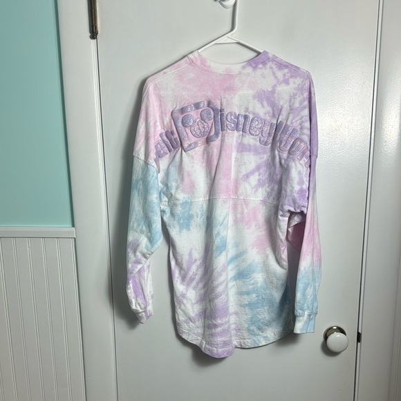 Walt Disney World Tie Dye Blue Pink Spirit Jersey Size Small - Picture 3 of 12
